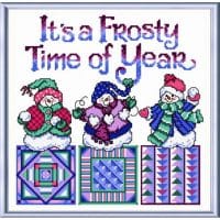 Ursula Michael Frosty Snowmen Cross Stitch Chart Hard Copy