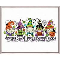 Ursula Michael Halloween Gnomes Cross Stitch Chart Hard Copy