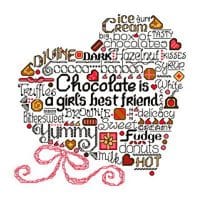 Ursula Michael Lets Eat Chocolate Cross Stitch Chart Hard Copy