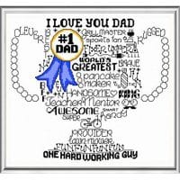 Ursula Michael Lets Love Dad Cross Stitch Chart Hard Copy