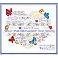 Ursula Michael Lets Treasure an Aunt Cross Stitch Chart Hard Copy