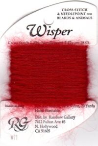 Rainbow Gallery Wisper Thread W71 Dark Red
