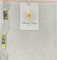 Whoopsie Daisy Designs by Daisy Chain Stitchery Whisper Grey 28 count