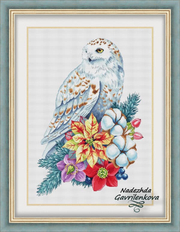 Nadezhda Gavrilenkova Winter Owl Chart Hard copy